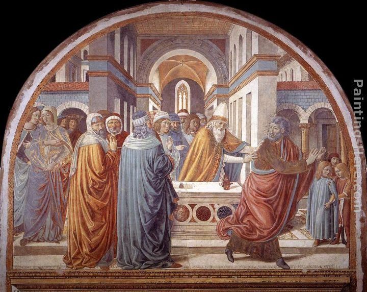 Benozzo di Lese di Sandro Gozzoli Expulsion of Joachim from the Temple